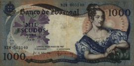 Portugal P172 1,000 Escudos 1967