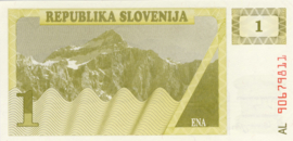 Slovenia   P1 1 Tolar 1990