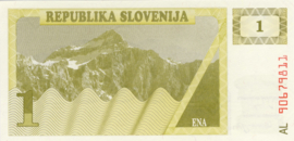 Slovenië   P1 1 Tolar 1990
