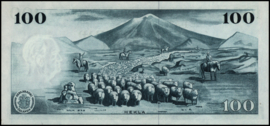 Iceland  P44 100 Kroner 1961