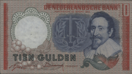 Nederland  PL45.a4 ROOD 10 Gulden 1953