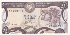 Cyprus  P53.b 1 Pound 1992