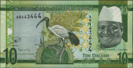 Gambia  P32.a 10 Dalasis 2015 (No date)