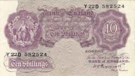 Great Britain / UK P366.a 10 Shillings 1940-1948 (No date)