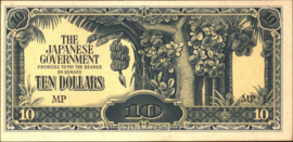 10 x Malaya PM7.c 10 Dollars 1944 (No Date)