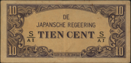 Nederlands Indië PLNI25.3/P121.a 10 Cent 1942 (No date)