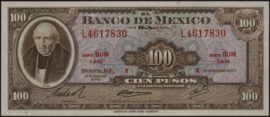 Mexico  P61 100 Pesos 1972