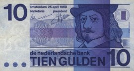 Nederland  PL47 10 Gulden 1968