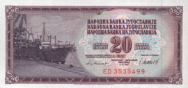 Joegoslavië P88.b 20 Dinara 1981