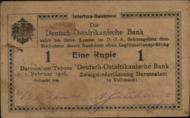 Duitsland - Oost Afrika  P19 1 Rupie 1916