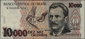 Brazil P233.c 10,000 Cruzeiros 1991-1993 (No Date)