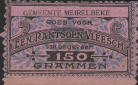 België - Noodgeld - Meirelbeke   NL0.Blauw op roze 150 Grammen 1914-'18 (No date)