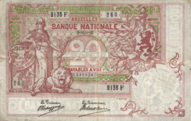 België  P67 20 Francs Model 1894