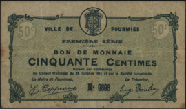 Frankrijk - Noodgeld - Fourmies JPV-59.1088 50 Centimes 1914