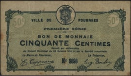 France - Emergency - Fourmies JPV-59.1088 50 Centimes 1914