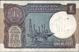 India  P78A 1 Rupee 1966-'80