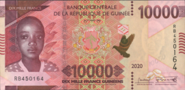 Guinée  P53 10.000 Francs 2020