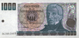 Argentina P317.c 1,000 Pesos Argentinos 1984 (No date)