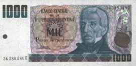 Argentinië P317.c 1.000 Pesos Argentinos 1984 (No date)