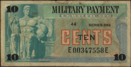 United States of America (USA)  PM92 10 Cents (19)69 (No date)