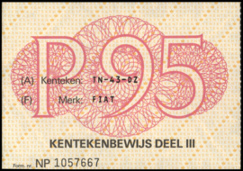 Kentekenbewijzen .FIAT Deel III 1995