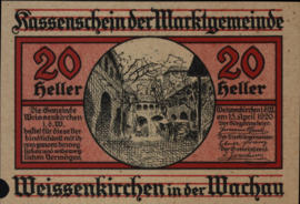 Oostenrijk - Noodgeld - Weissenkirchen KK.:1158 20 Heller 1920