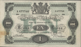 Zweden  P32.a 1 Krona 1914