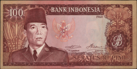 Indonesia  P86/H271 100 Rupiah 1960