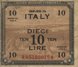 Italy PM13 10 Lire 1943
