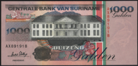 Suriname  PLS21.6/ELM 1.000 Gulden 1995