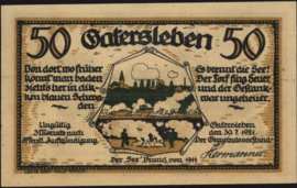 Duitsland - Noodgeld - Gatersleben Grab. 409.1 50 Pfennig 1921