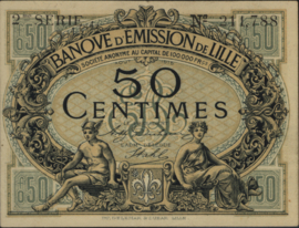 France - Emergency - Lille JPV-59.1599 50 Centimes 1915