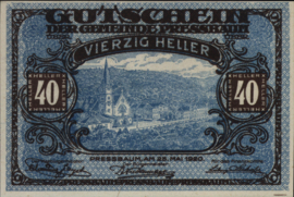 Oostenrijk - Noodgeld - Pressbaum KK.:784 40 Heller 1920