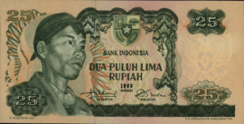 Indonesië P106 25 Rupiah 1968