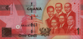 Ghana  P37 1 Cedi 2007