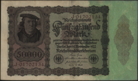 Deutsches Reich 50.000 Mark 1922-11-19 DEU-89