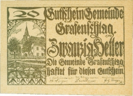Austria - Emergency issues - Grafenschlag 20 Heller 31 Dezember 1920 UNC