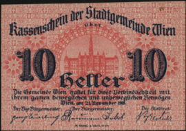 Oostenrijk - Noodgeld - Wien KK.:1183.II 10 Heller 1920