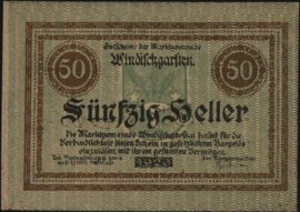 Oostenrijk - Noodgeld - Windischgarsten KK. 1245.II.c 50 Heller (No date)