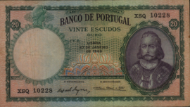 Portugal P153 20 Escudos 1959