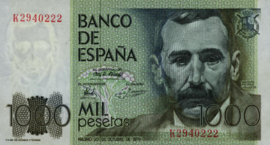 Spain P158 1,000 Pesetas 1979