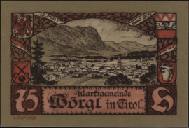 Oostenrijk - Noodgeld - Wörgl KK. 1252.I 75 Heller 1920