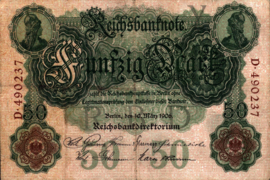 Duitsland  P26 50 Mark 1906