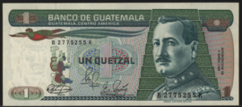 Guatemala  P66.a 1 Quetzal 1983-1989