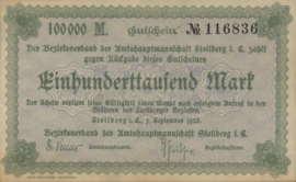 Duitsland - Noodgeld - Stollberg Kel.:4892 100.000 Mark 1923