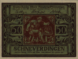 Duitsland - Noodgeld - Schneverdingen Grab.: 1193 50 Pfennig 1921