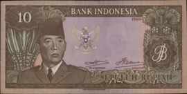Indonesië  P83 10 Rupiah 1960