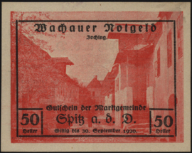 Oostenrijk - Noodgeld - Wachauer Notgeld KK. 1122 50 Heller 1920 (No date)