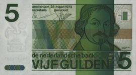 Netherlands  PL23 5 Gulden 1973