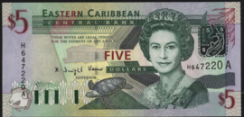 Oost Caribische staten  P42 5 Dollars 2003 (No date)